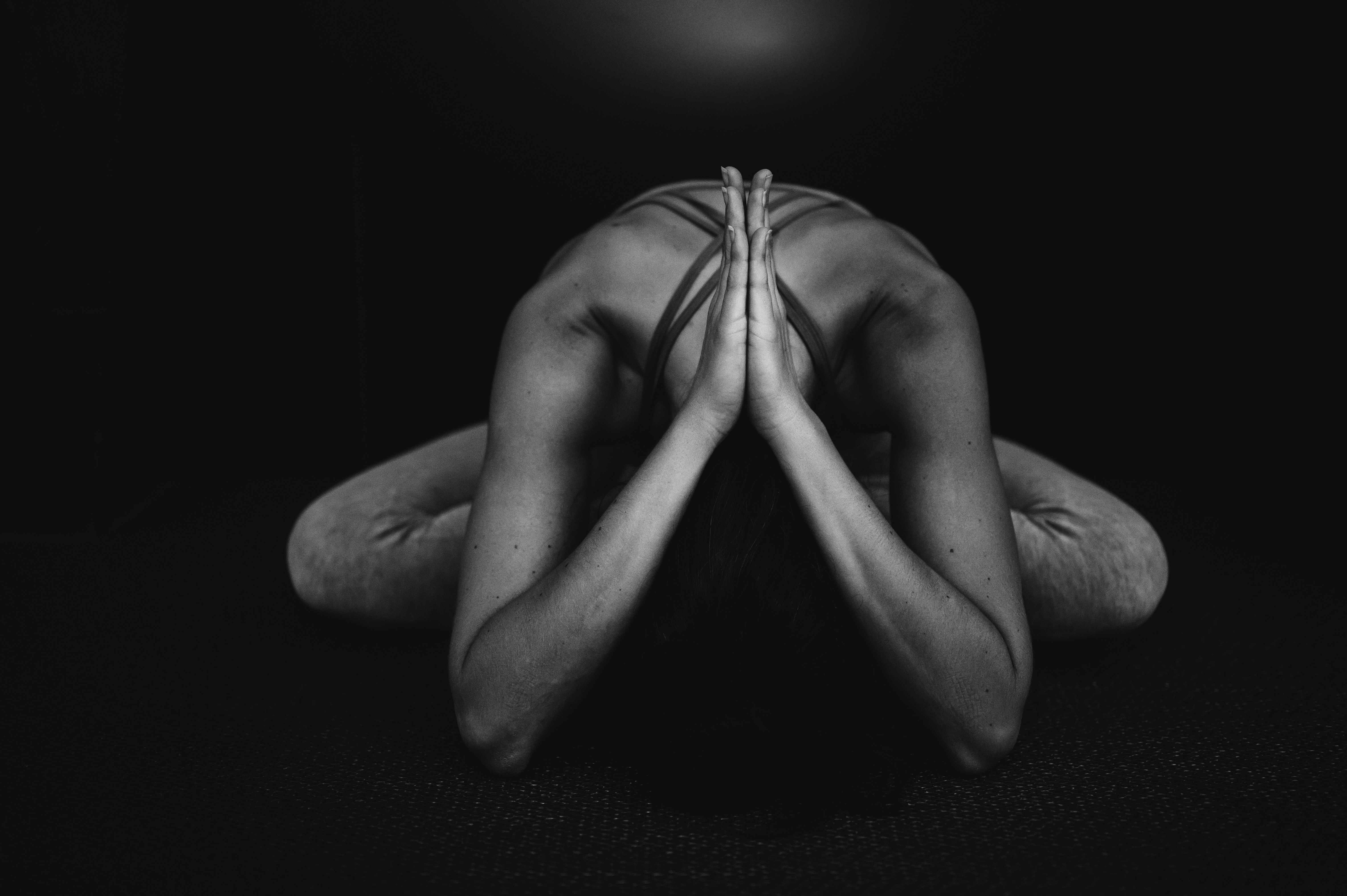 person in yoga pose