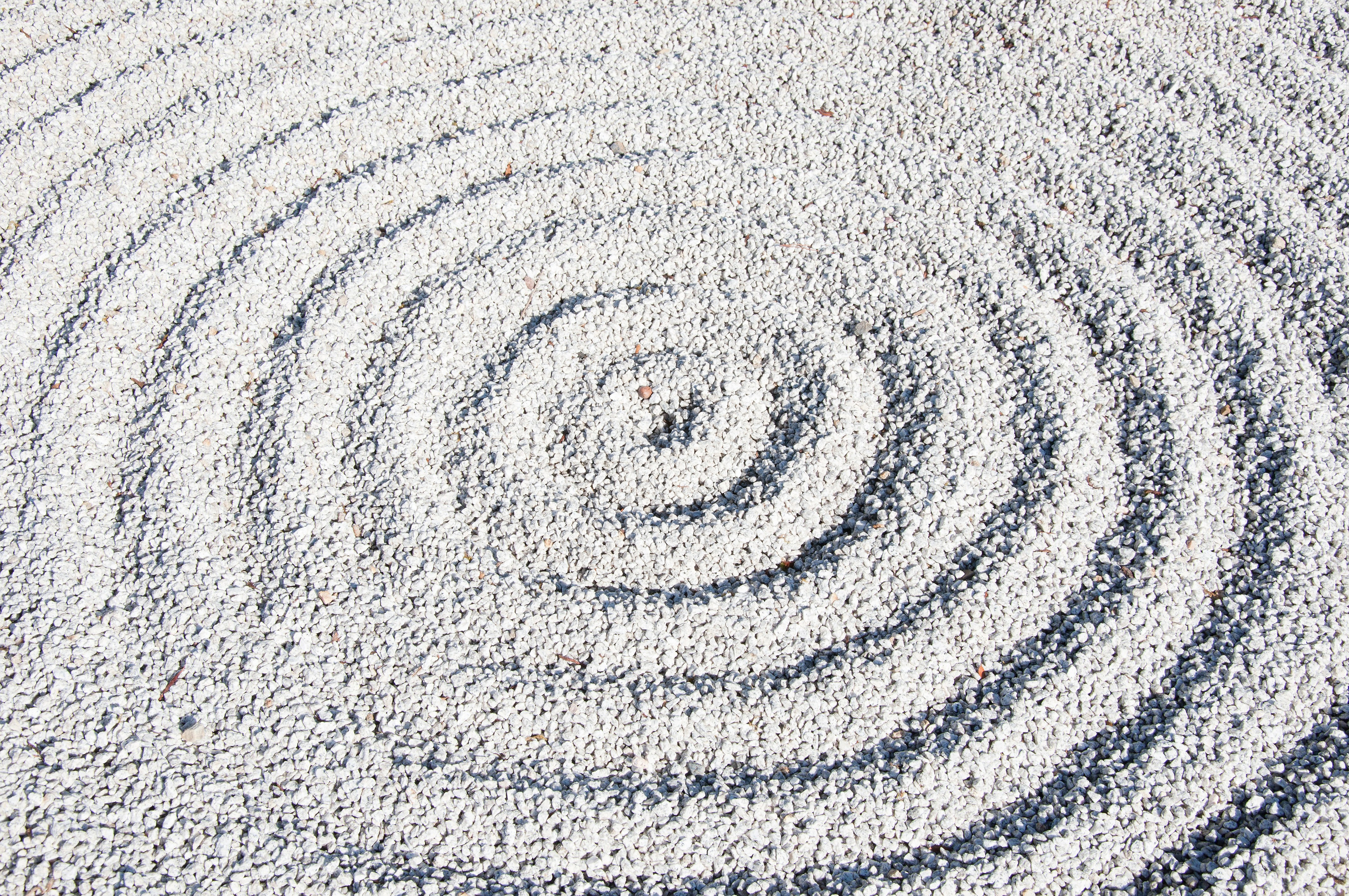 circles drawn in sand